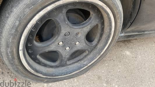 ٣  فرد جنط ١٧ ابعاد ٥ ١٠٠ في فرد فيها لحامات