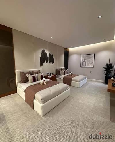 Fully finished apartment available for immediate handover, located in the Fifth Settlement on Mohamed Naguib Axis, just minutes away from the American
