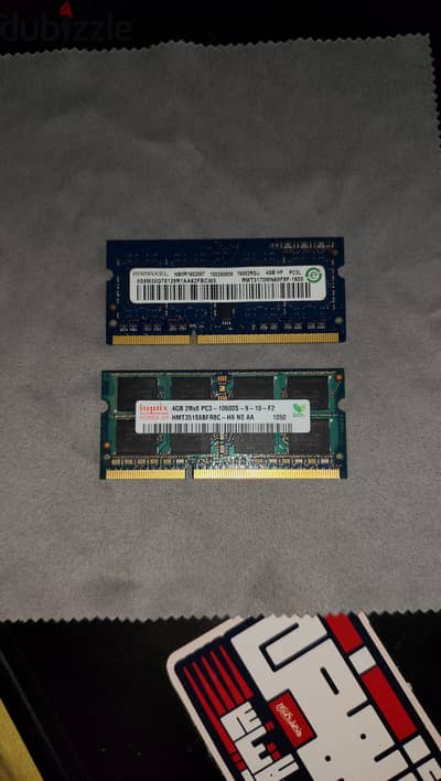 رامات لاب توب 8 جيجا (قطعتين كل قطعة 4 جيجا) DDR3