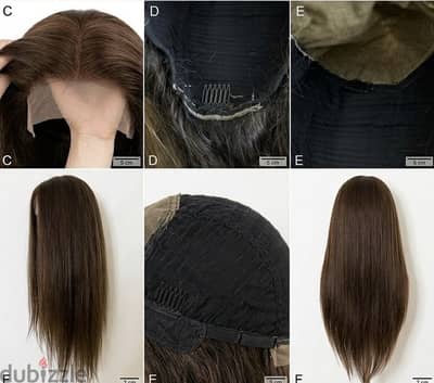 بروكه شعر طبيعي wig