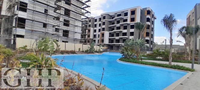 تشطيب كامل — شقة للبيع في Palm Hills New Cairo، التجمع الخامس، بإطلالة مزدوجة