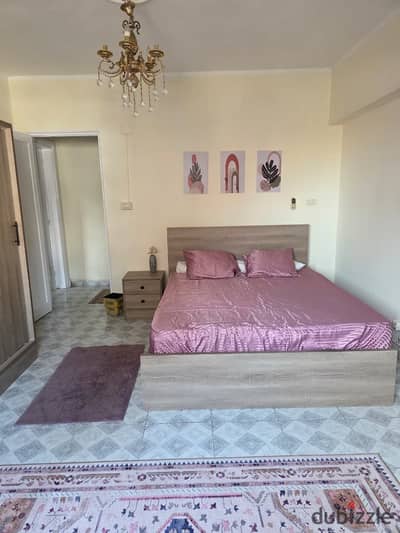 Furnished apartment for rent in Degla Maadi, area 120 m