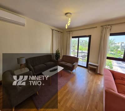 Fully Furnished Apartment view garden forRent in Eastown, New Cairo | 262 SQM | 4 Bedrooms (1 Master with Dressing Room) | 3 Bathrooms | Nanny Room |