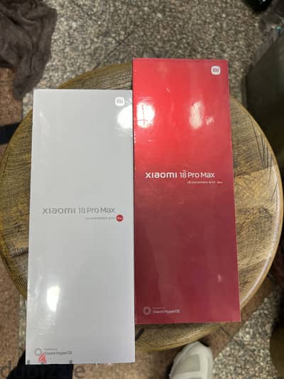 Mi 18 Pro Max 5G dual Sim 1TB Red 512/12G Blue جديد متبرشم