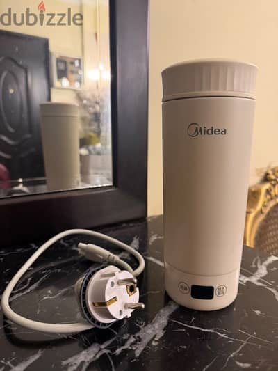 Midea Portable Electric Travel Kettle Heating Cup - Compact Smart Ther