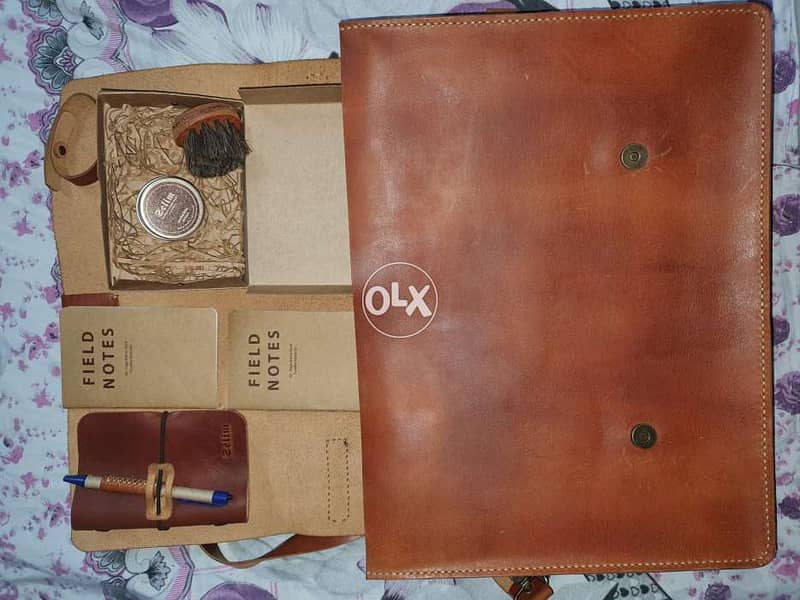 natural leather 100% handcrafted briefcase 1