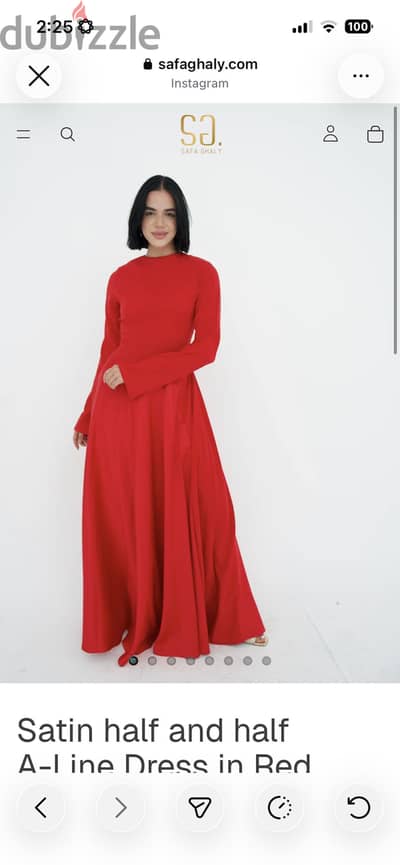 A red dress متلبسش ولا مره مقاس s/m