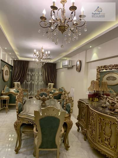 Furnished apartment for rent in New Maadi, Palestine Street, close to Algeria Street and Carrefour Express, Maadi, a distinguished and upscale locatio