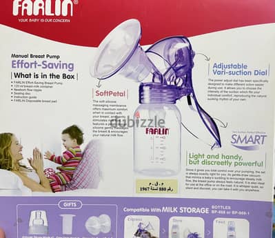 شفاط حليب يدوي فارلين Farlin جديد