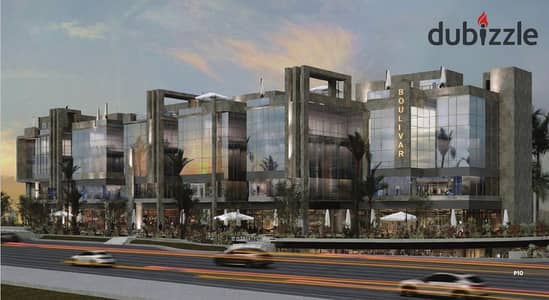 Clinic for sale with an area of 26m fully finished inside B LINE Mall in the heart of the Northern Expansions on the Boulevard axis, direct receipt 6 months
