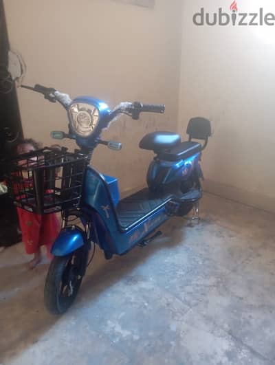 اسكوتر كهربائي X-Bike ازرق 48V كسر زيرو - بطارية صندوق