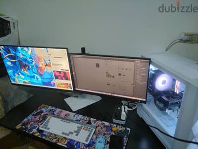 ال setup كامل للبيع سواء بالشاشات والاستاند او بدون