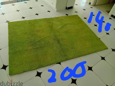 carpet 200x140 cm. lime green