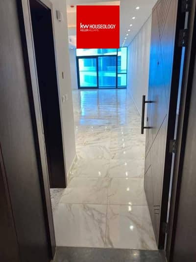 Direct from the Lagoon and Alamein Towers. Ready to move the last 3-bedroom sea-facing apartment for sale in the Latin District, New Alamein,
