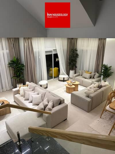 Twin house villa, ready to move, fully furnished and air conditioning, for sale in Mazarine, New Alamein, with a prime location