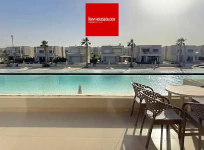 Lowest price in Azha North Coast: Resale chalet lagoon view for sale.