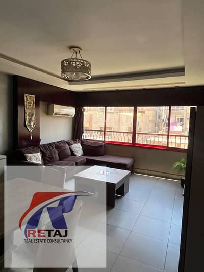Distinctive apartment for sale – 100 square meters – "Super Lux" (high-end) finishing – Sold fully furnished, including air conditioning units – Locat