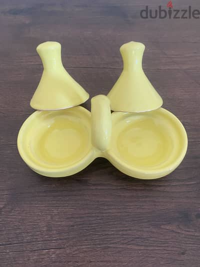 Handmade Moroccan Mini Tajine Double Serving Dishes (Set of 2) Handmade Moroccan Mini Tajine Double Serving Dishes (Set of 2)