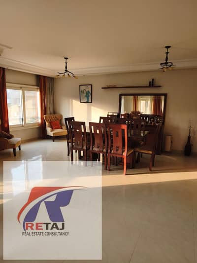 Furnished apartment for rent in a prime location behind Akhenaten School, 5th District, Fifth Settlement.