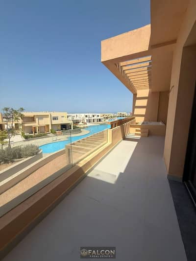 بـ 0% مقدم شاليه Sea View دايركت لاجون متشطب + ACs للبيع في مكادي هايتس الغردقة دقائق من الجونة وسوما باي وسوان ليك Makadi Heights