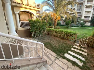For those who love ground-floor units with a garden: an apartment for sale in Madinaty, B1, featuring "extra super deluxe" finishes and located close