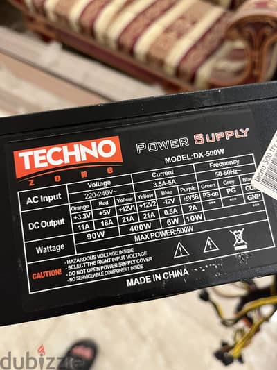 Tecno 500w power