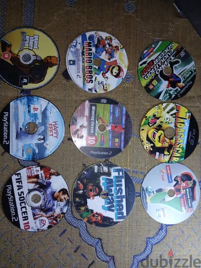 للبيع مجموعة اسطوانات ألعاب PlayStation 2