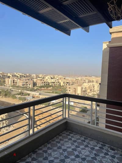 شقة ممتازة إيجار نص مفروش كمبوند نيو جيزة
