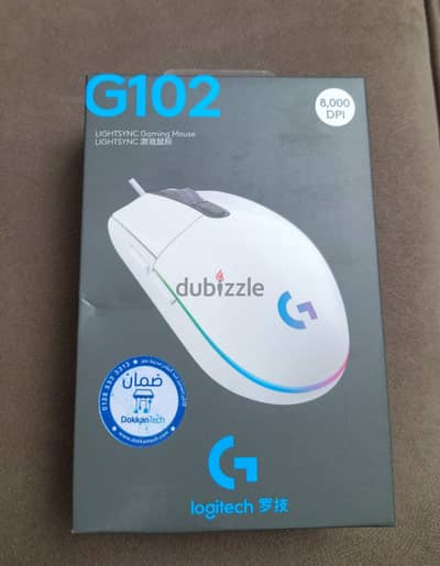 ماوس Logitech g102 اصلي جديد متبرشم