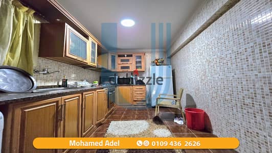 شقة 140م للإيجار المفروش - المنتزة - كمبوند مارسيليا فلورنس - السعر 17.000ج شهرياً