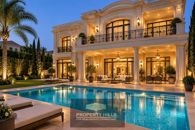 Luxury finished villa for immediate delivery with a large area for sale in Mountain View 1 - New Cairo - in front of the Attorney General's office