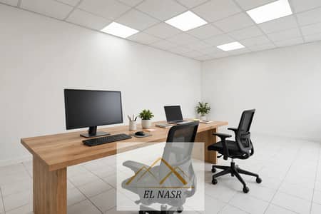 Furnished office for rent in Nasr City overlooking the main Mustafa Nahhas between Makram Ebeid and Hassan Al-Ma'moun