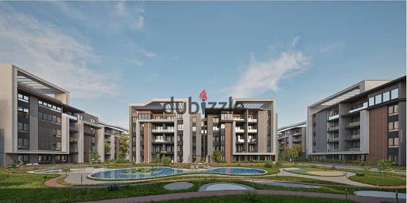 3-bedroom apartment for sale in Hadayek October, facing Sun Capital compound; features a garden view and is available with a 340,000 down payment and