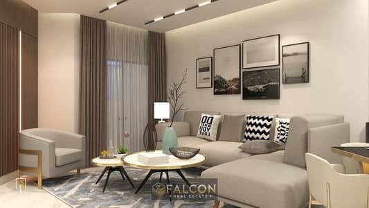 Apartment for sale with near-term handover, featuring a landscape view. Located in a compound behind Al Lotus—close to Mountain View and Azzar, and ju
