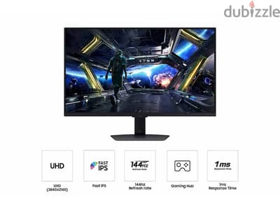 Samsung Odyssey G70D 32" 4K Smart Gaming Monitor, Flat IPS, 3840x2160,