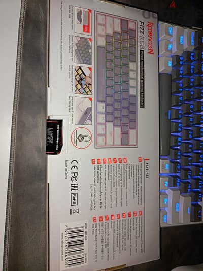 keyboard redragon k617 fizz Rgb wired 1350ج
