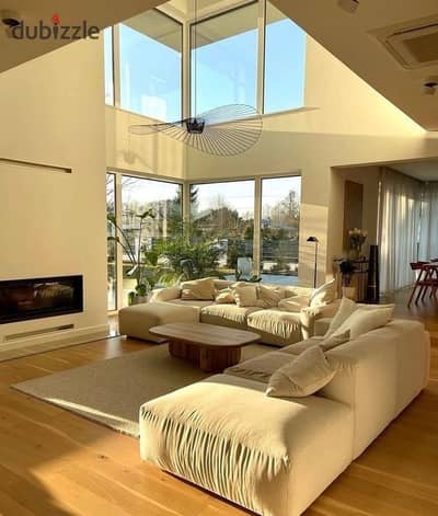 ready to move villa for sale at the lowest price in Mountain View New Cairo located in front of Al Rehab and near AUC on Teseen Street