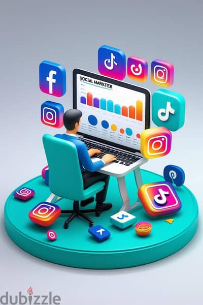 ادارة صفحات السوشل ميديا وانشاء التصاميم