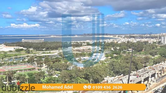 Apartment 180m for Rent - Montaza - Malak Hefny St. - Double view upon montaza palace ans Sea - Price 20.000 EGP per month