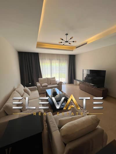 Furnished Ground Floor Apt with Garden for Rent in CFC - New Cairo