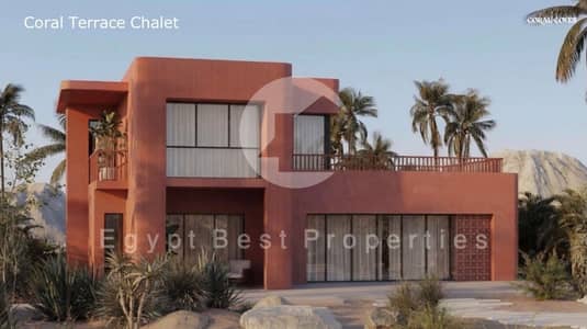 شاليه غرفتين نوم بإطلالة على البحر للبيع في سوما باي - الغردقة - البحر الأحمر  بمقدم 5% فقط وتقسيط يصل إلى 8 سنوات على اللاجون دايركت .