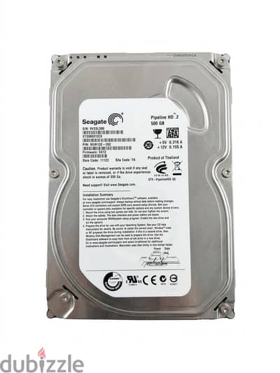"هارد ديسك سيجيت 500 جيجا (Seagate Pipeline HD 500GB) بحالة ممتازة"