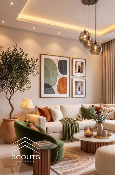 اخر شقه متشطبه High end  بالتكييفات للبيع في كمبوند New garden city العاصمه الاداريه كورنر بحري بفيو علي لاند سكيب  دقايق من مدينتي والتجمع الخامس
