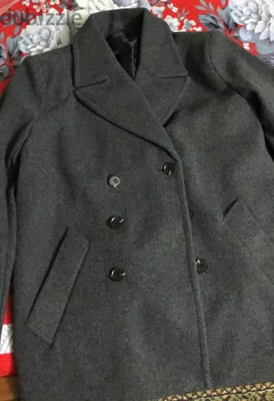 Grey Man Slim Fit Buttoned Pocket Lined Caceht Coat Casual Size S