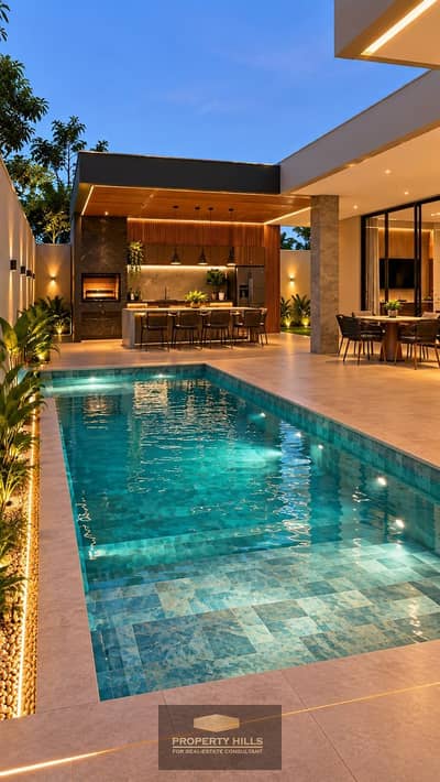 كواد فيلا لقطة من المالك مباشرة بدون أوفر لضرورة البيع في Garden Lakes من هايد بارك 6 أكتوبر بجاردن وفيو لاند سكيب بجوار بالم هيلز