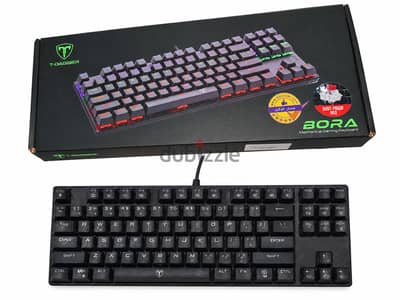 T-Dagger BORA Mechanical Gaming Keyboard - Red Switch   lightly used