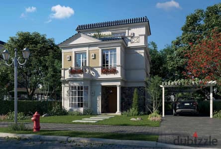 Townhouse ready for viewing and immediate delivery, fully finished next to Palm Hills and minutes from New Giza