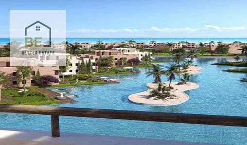 شاليه للبيع في هاسيندا ووترز  بالم هيلز - رأس الحكمة مفروش بالكامل