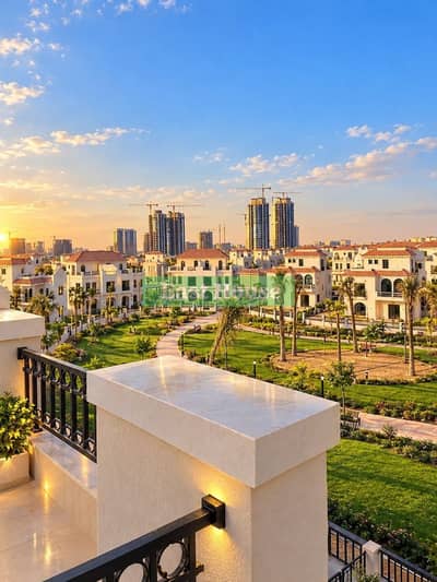 فيو ولا أروع أمام النهر الأخضر و شريط الأبراج السياحية . . فيلا للبيع علي الفيو المميز دا بالتقسيط و استلام خلال شهور