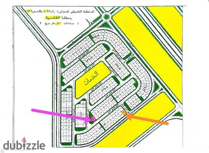 Investment opportunity in New Al Obour, a 400 m corner plot on the main street available for transfer at the authority.